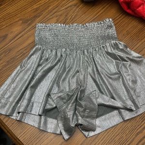 sparkly shorts, looks like a skirt